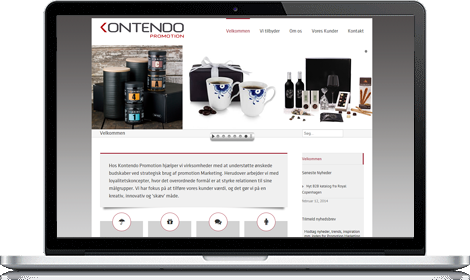 Kontendo Promotion - en Wordpress webside lavet af Viewsource.dk
